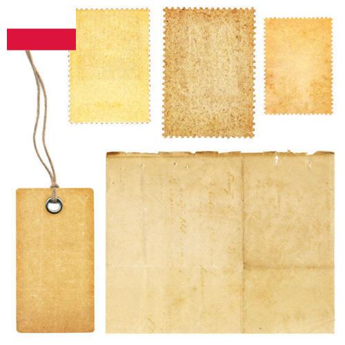 этикетка бумажная из Польши