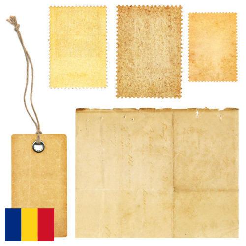 этикетка бумажная из Румынии