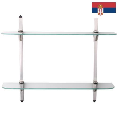 полки из стекла из Сербии