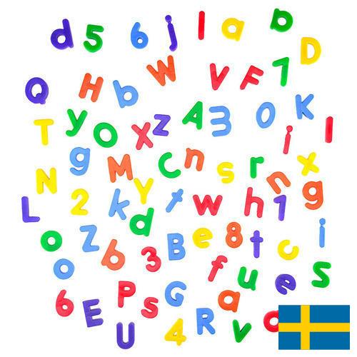 Магнитные буквы из Швеции