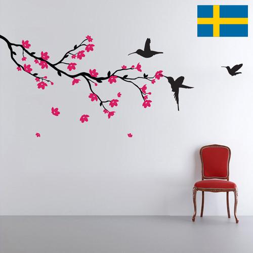 Наклейки на стены из Швеции