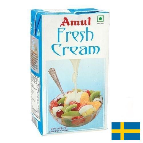 сливки молочные из Швеции