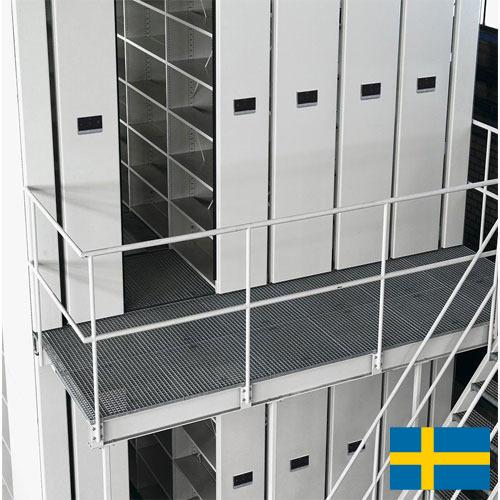 Стеллажи передвижные из Швеции