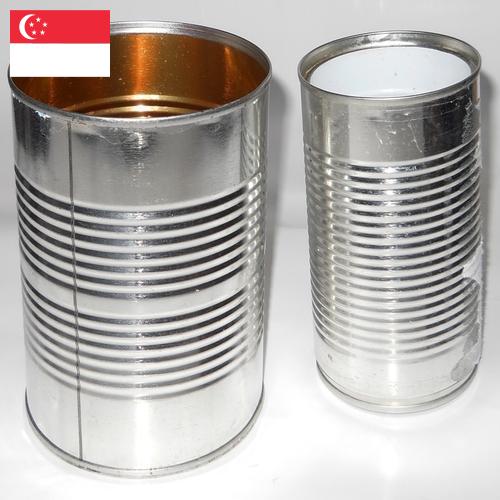 Банки жестяные из Сингапура