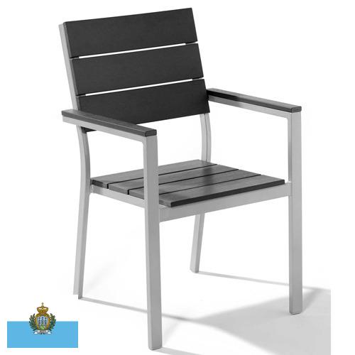 стул металлический из Сан-Марино