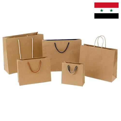 Бумажная продукция из Сирийской Арабской Республики