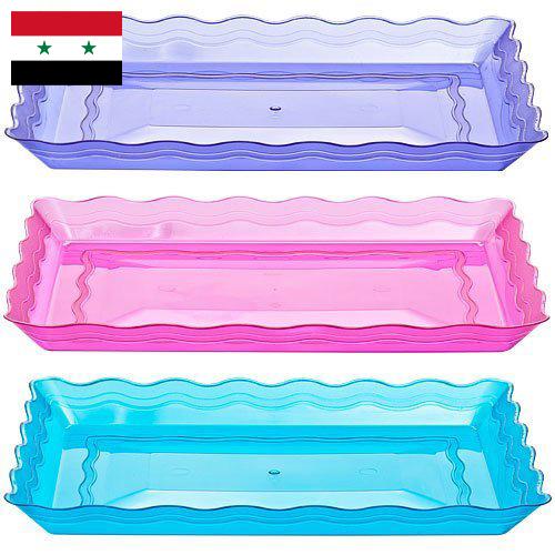 Лотки пластиковые из Сирийской Арабской Республики