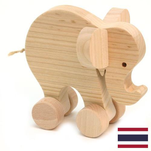 деревянные игрушки из Таиланда
