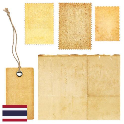 этикетка бумажная из Таиланда