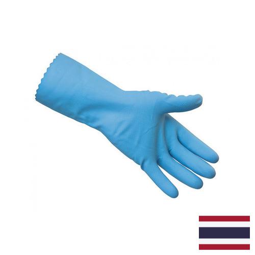 Перчатки резиновые хозяйственные из Таиланда