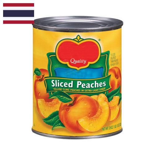 Персики консервированные из Таиланда