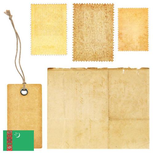 наклейки бумажные из Туркмении