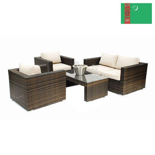 Плетеная мебель из лозы из Туркмении