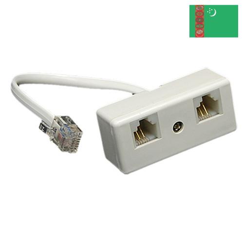 Розетки телефонные из Туркмении