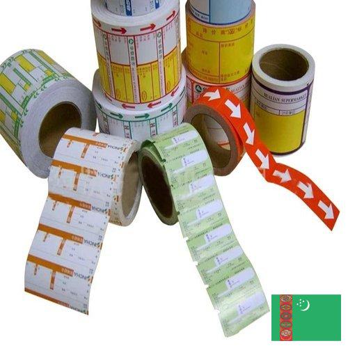 Самоклеющиеся этикетки из Туркмении