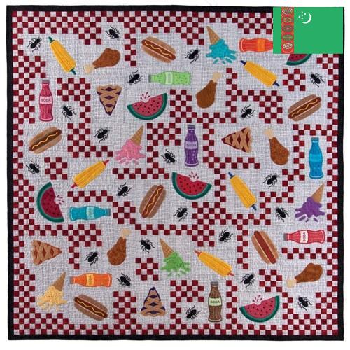 Стеганые ткани из Туркмении