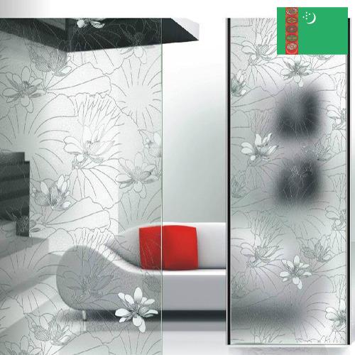 Стекло декоративное из Туркмении