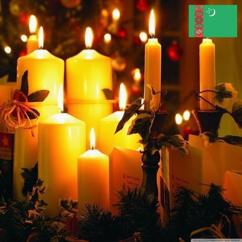 Свечи новогодние из Туркмении