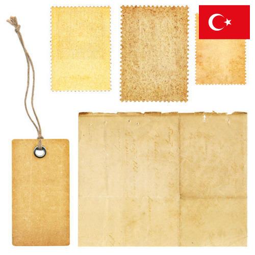 этикетка бумажная из Турции