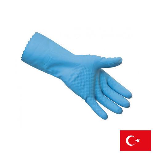 Перчатки резиновые хозяйственные из Турции
