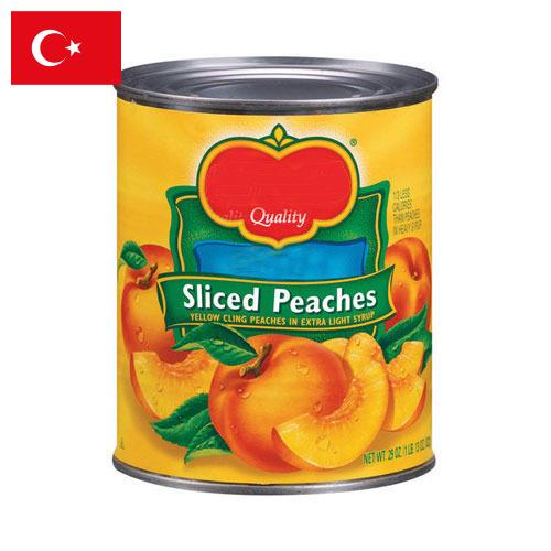 Персики консервированные из Турции