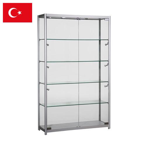 витрина стеклянная из Турции