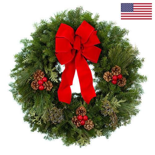 Рождественский венок из США