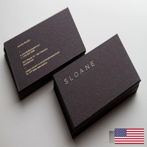 Визитные карточки из США