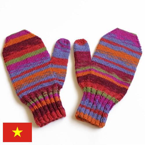 Варежки женские из Вьетнама