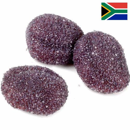 изделия кондитерские сахаристые из Южной Африки